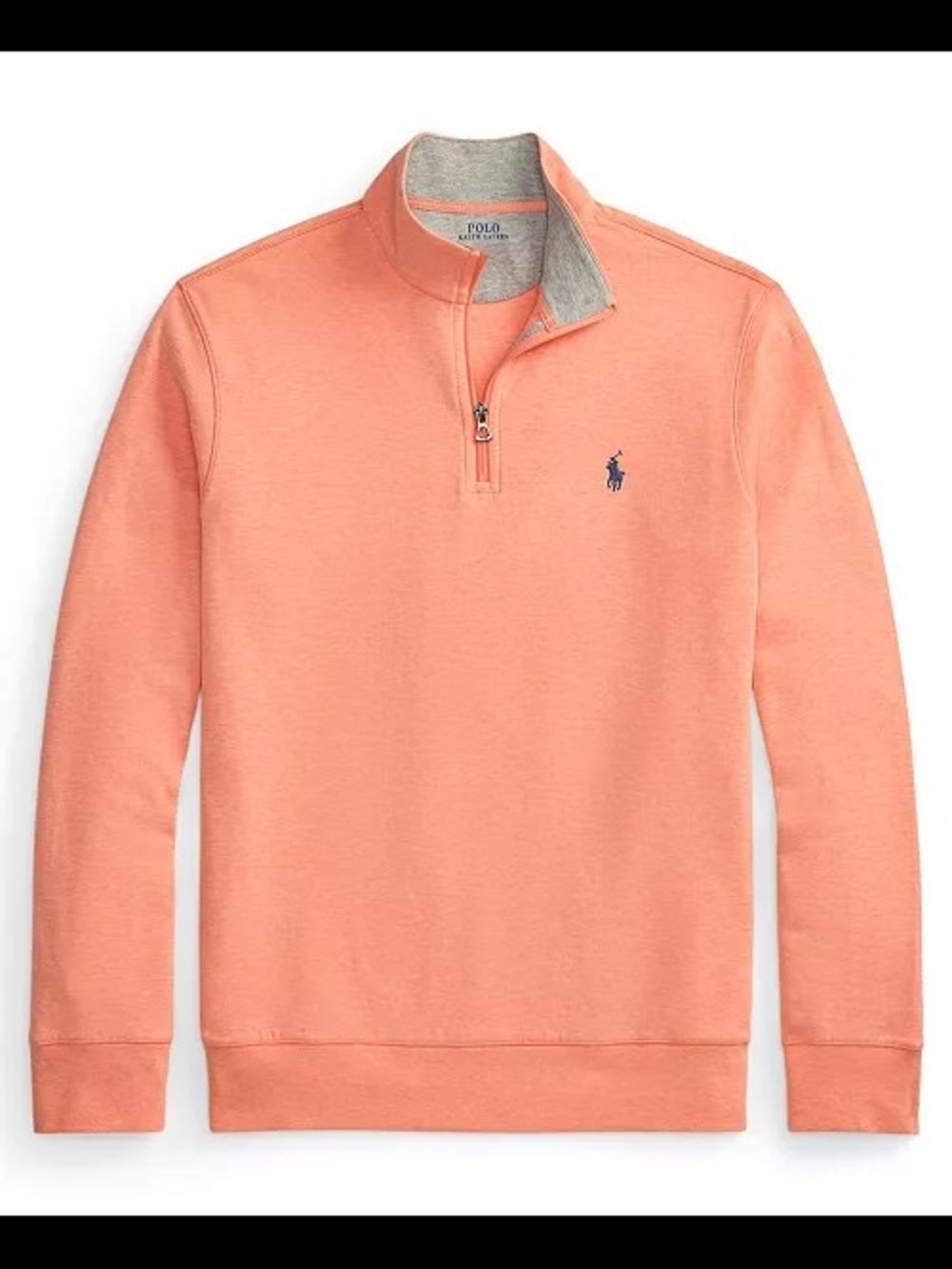 Nwt Polo Ralph Lauren Coral Quarter-Zip Sweatshirt